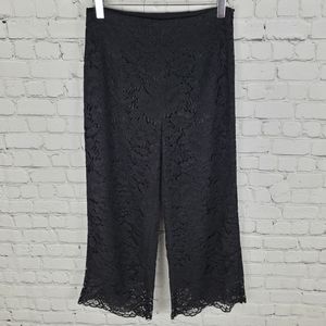 PINK MARTINI | lace lined side zip cropped dressy pants